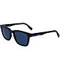 Color:Black - Image 1 - Men's L987S 53mm Rectangle Sunglasses