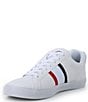 Color:White/Navy/Red - Image 4 - Men's Lerond Pro Tri-Color Leather Trainers