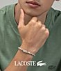 Lacoste Men's Matchpoint Stainless Steel Bead Stretch Bracelet - Image 5