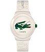 Lacoste Men's Neocroc Analog Off White Silicone Strap Watch, Color:Off White - Image 1