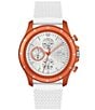 Color:White - Image 1 - Men's Neoheritage Chronograph White Silicone Strap Watch