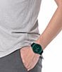 Color:Green - Image 4 - Men's Ollie Analog Green Silicone Strap Watch