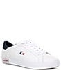 Color:White/Navy/Red - Image 1 - Men's Powercourt Tricolor Sneakers
