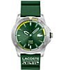Color:Green - Image 1 - Men's Regatta Analog Green Silicone Strap Watch