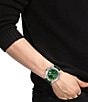 Color:Green - Image 4 - Men's Regatta Analog Green Silicone Strap Watch