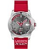 Color:Red - Image 1 - Men's Regatta Analog Red Silicone Strap Watch