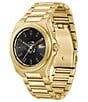 Color:Gold - Image 2 - Men's Reno Analog Gold Tone Stainless Steel Bracelet Watch