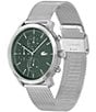 Color:Grey - Image 2 - Men's Replay Chronograph Silver Stainless Steel Mesh Bracelet Watch
