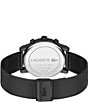 Lacoste Men's Replay Multifunction Black Tone Stainless Steel Mesh Bracelet Watch, Color:Black - Image 2