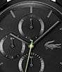 Lacoste Men's Replay Multifunction Black Tone Stainless Steel Mesh Bracelet Watch, Color:Black - Image 4