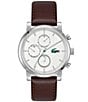Lacoste Men's Replay Multifunction Leather Strap Watch - Image 1