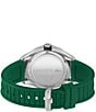 Color:Green - Image 3 - Men's Tiebreaker Quartz Analog Green Silicone Strap Watch
