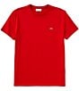 Color:Red - Image 1 - Pima Cotton Jersey Short Sleeve T-Shirt