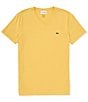 Color:Cornsilk - Image 1 - Pima Cotton Short Sleeve V-Neck T-Shirt