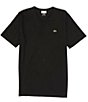 Color:Black - Image 1 - Pima Cotton Short Sleeve V-Neck T-Shirt