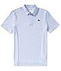 Lacoste Printed Performance Short Sleeve Golf Tee Polo Shirt - Image 1
