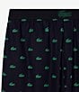 Lacoste Relaxed Fit Crocodile Print Pajama Pants, Color:Abysm/Green - Image 4