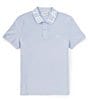 Color:Phoenix Blue - Image 1 - Slim-Fit Performance Stretch Movement Short Sleeve Polo Shirt