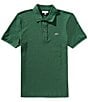 Lacoste Slim Fit Pique Short Sleeve Polo Shirt, Color:Green - Image 1