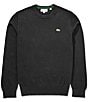 Lacoste Solid Crewneck Sweatshirt, Color:Black - Image 1