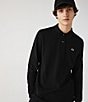 Lacoste Solid Long Sleeve Polo Shirt, Color:Black - Image 2