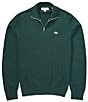 Lacoste Solid Quarter-Zip Pullover - Image 1