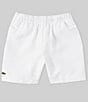 Color:White - Image 1 - Sport Big Boys 8-16 Recycled Diamond Taffeta Tennis Shorts