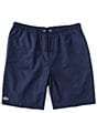 Color:Navy Blue - Image 1 - Sport Diamond Weave Taffeta 7#double; Inseam Shorts