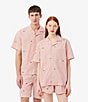 Lacoste Striped Crocodile Printed Pajama Shirt - Image 3