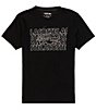 Color:Black - Image 1 - Ultra-Dry Printed Short Sleeve T-Shirt