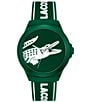 Color:Green - Image 1 - Unisex Analog Neocroc Green Silicone Strap Watch