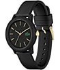 Color:Black - Image 2 - Women's 12.12 Analog Black Silicone Strap Watch