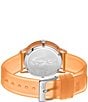 Color:Orange - Image 3 - Women's 12.12 Analog Orange Silicone Strap Watch
