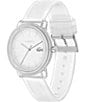 Color:White - Image 2 - Women's 12.12 Analog White Silicone Strap Watch