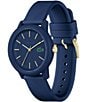 Color:Blue - Image 2 - Women's 12.12 Quartz Analog Navy Silicone Watch