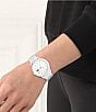 Color:White - Image 4 - Women's 12.12 Quartz Analog White Silicone Strap Watch