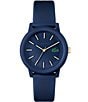 Lacoste Women's 12.12 Quartz Analog White Silicone Strap Watch, Color:Blue - Image 1