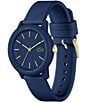 Lacoste Women's 12.12 Quartz Analog White Silicone Strap Watch, Color:Blue - Image 2