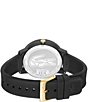 Color:Black - Image 3 - Women's Multifunction Textured Silicone Strap Watch