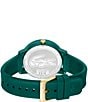 Color:Green - Image 3 - Women's Multifunction Textured Silicone Strap Watch