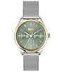 Lacoste Women's Atena Multifunction Stainless Steel Mesh Bracelet Watch - Image 1