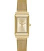 Color:Gold - Image 1 - Women's Catherine Gold Tone Mesh Bracelet Watch