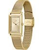 Color:Gold - Image 2 - Women's Catherine Gold Tone Mesh Bracelet Watch