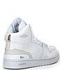 Color:White/White - Image 2 - Women's L001 Mid Leather Tonal Retro Sneakers