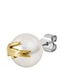 Lacoste Women's Matchpoint Stud Earrings, Color:Gold - Image 3