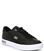 Color:Black/White - Image 1 - Women's Powercourt Leather Retro Sneakers