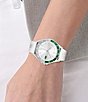 Color:White - Image 4 - Women's Swing Three-Hand White Silicone Strap Watch