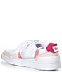 Color:White/Pink - Image 3 - T-Clip Leather Retro Sneakers