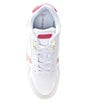 Color:White/Pink - Image 5 - T-Clip Leather Retro Sneakers