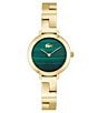 Color:Gold - Image 1 - Women's Tivol Analog Gold Tone Stainless Steel Bracelet Watch